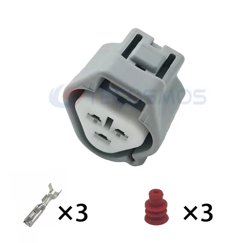 Heavy Truck Water Temperature Sensor Plug Waterproof 3-Pin Female 6188-0099 Car Wire Harness ABS Housing Copper... - image 2